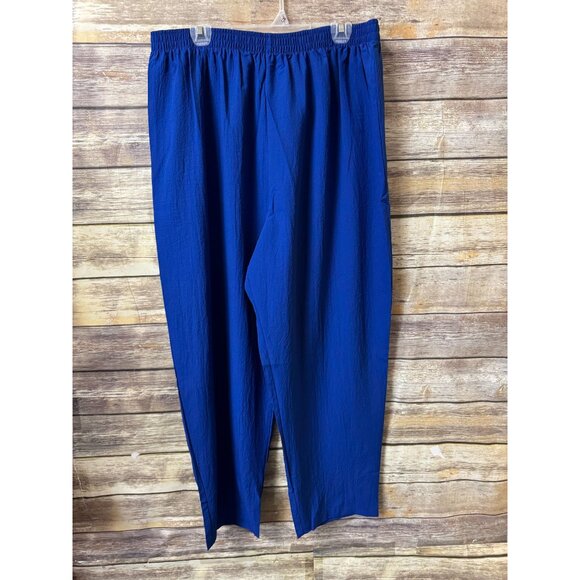 Sport Savvy Mandarin Collar‎ LeChute Jacket Pants Set 2X Blue Abstract Button-Up - Picture 4 of 9